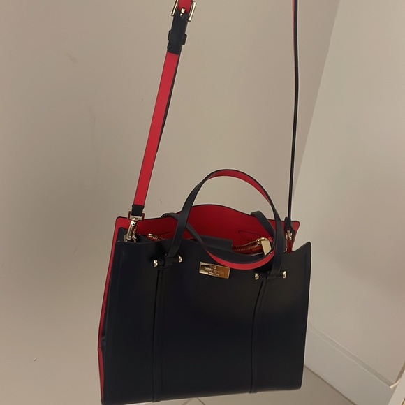 Kate spade leather blue and red handbag - Picture 6 of 6